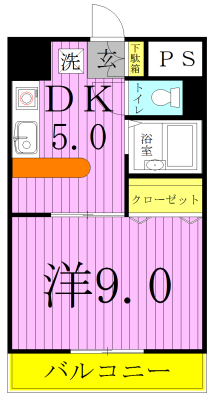 ＹＲレジデンス 702号室 間取り