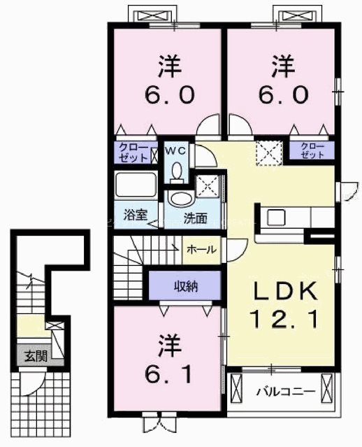 ハイツ　グレース 間取り図