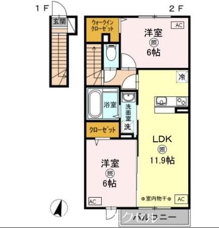 ヴィラルレザン  間取り