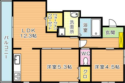 グリーンガーデンⅠ 間取り図