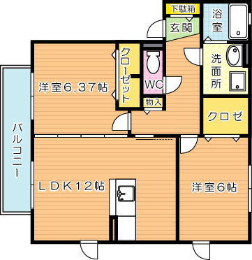 プレミールASOⅠ　A棟 間取り