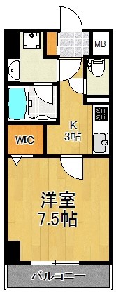 ラフィネ　ティーズ 201号室 間取り