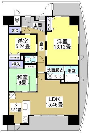 メゾン・セントラル(1305) 間取り図