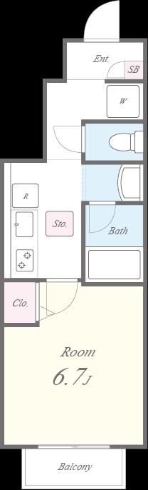 プレジール(北区) 間取り図
