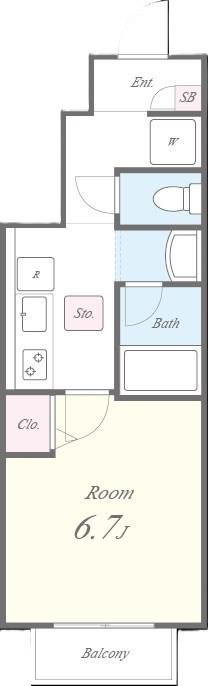 プレジール(北区) 間取り図