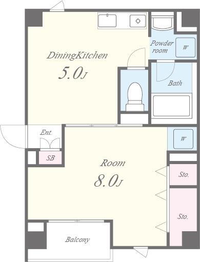パスサイド21 301号室 間取り