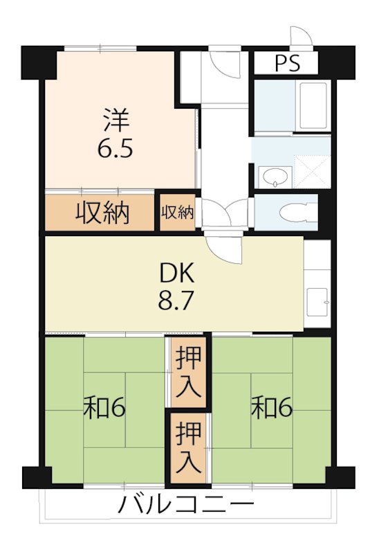 シャルマンコーポ草津 間取り図