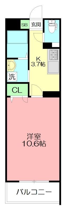 エクセレントＫ 304号室 間取り