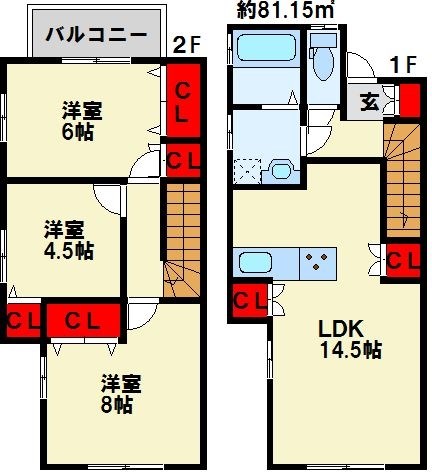 フォレストメゾン足立 102号室 間取り