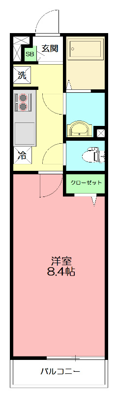 リブリ・長後 201号室 間取り