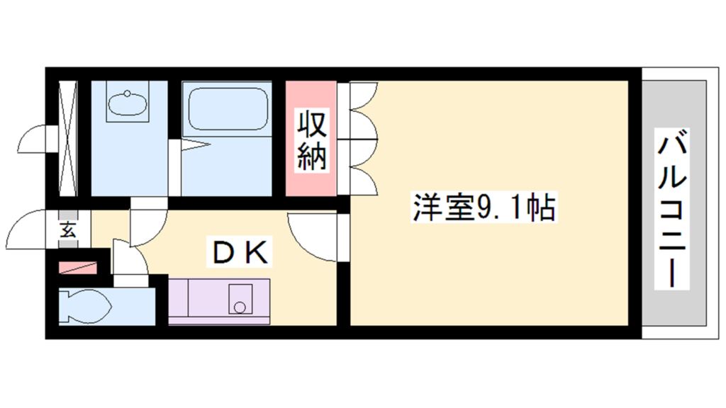 ベルメゾンS 間取り図