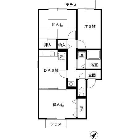 メゾンアルカディア 間取り図