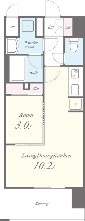セイワパレス天王寺真田山 0803号室 間取り