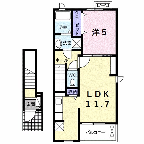 エスポワール住吉 間取り図