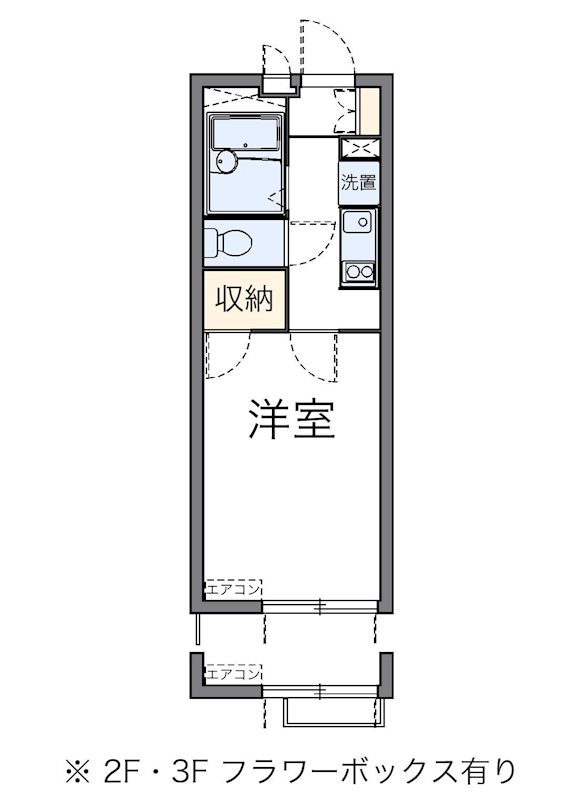 リバーパークⅡ 303号室 間取り