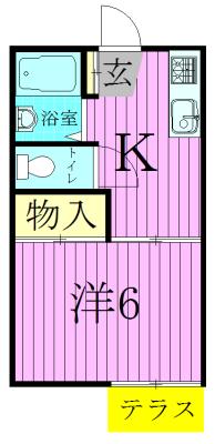 ハイツセイフA 101号室 間取り