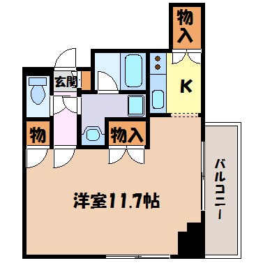 カスタリア栄 間取り図
