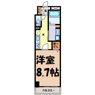カスタリア新栄Ⅱ 間取り図