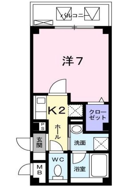 パルティール花水木 間取り図