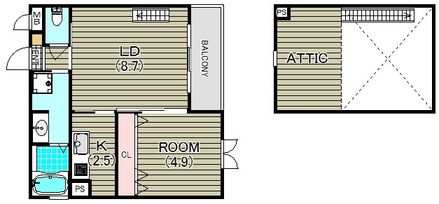アプリール 間取り図