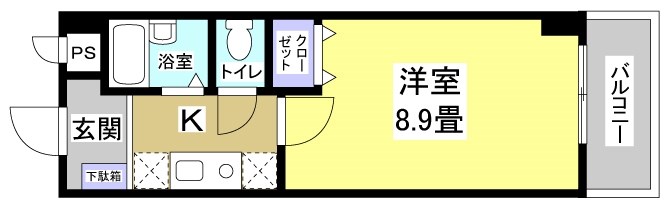 ホリホックイン八幡 間取り