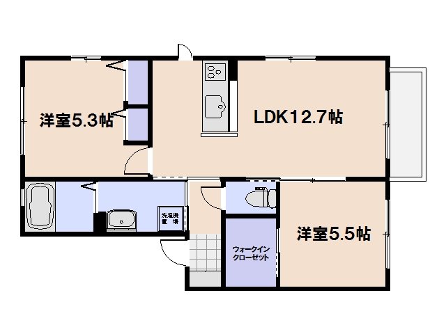 ヴィラ住吉Ⅱ 間取り
