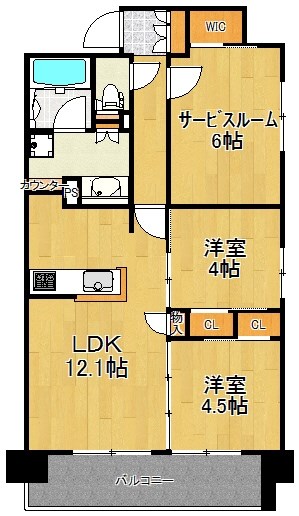 ポレスター横濱鶴見 502号室 間取り