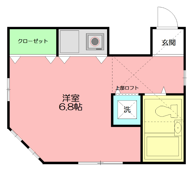 サンパティーク戸塚 203号室 間取り