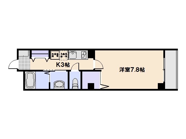 アルモニーB 302号室 間取り