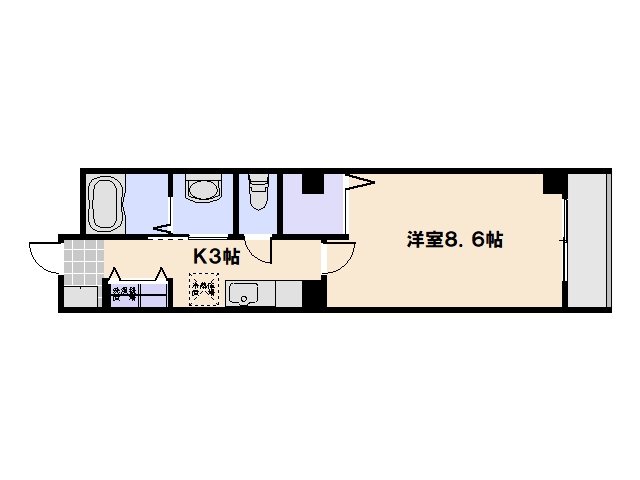 アルモニーB 302号室 間取り