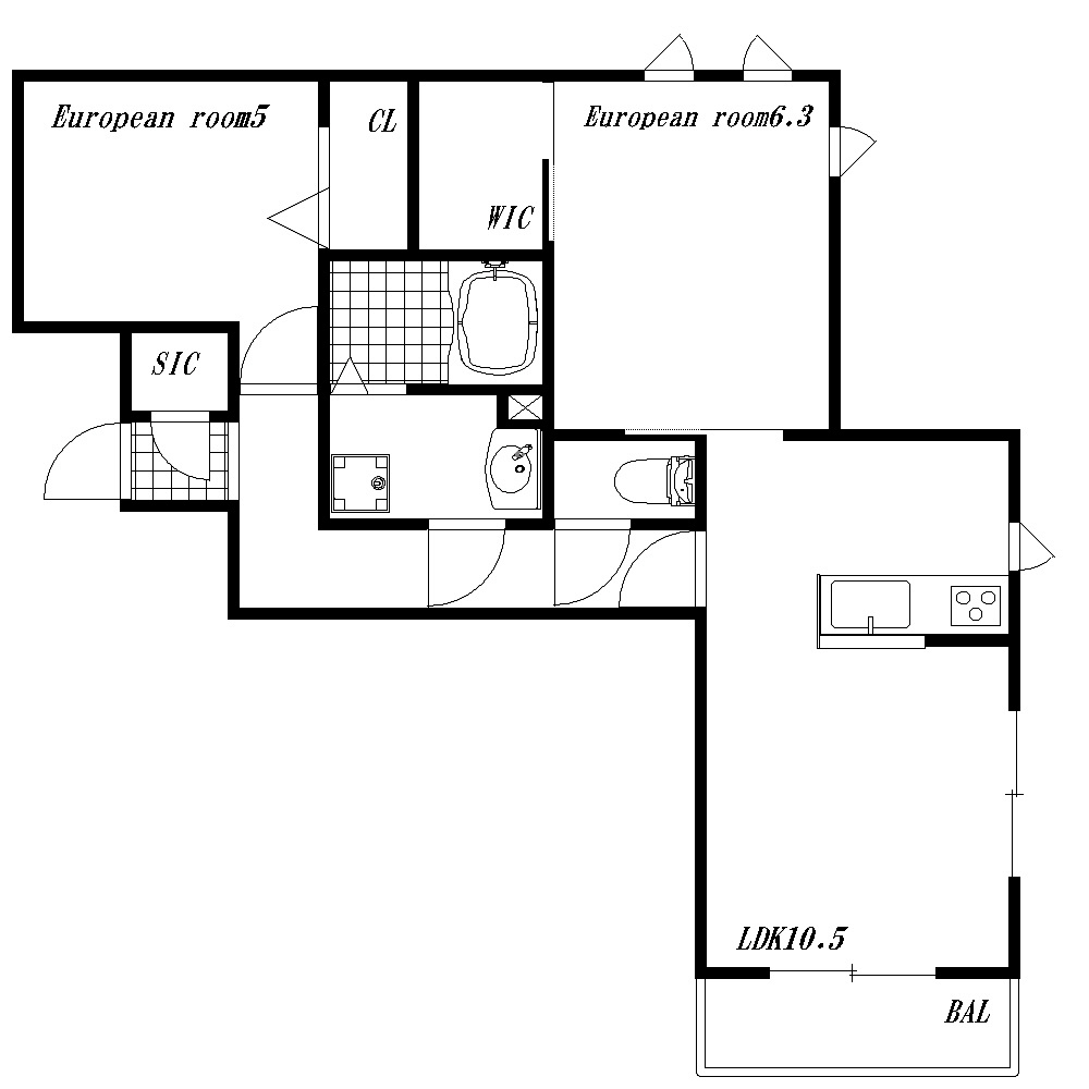 シャーメゾンプラス 間取り図