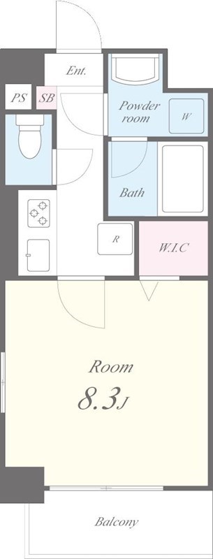 ｳｨｽﾃﾘｱ横浜 間取り図