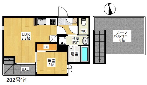 GRANDTIC GREEN 別府南 間取り