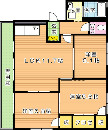 フレグランスＫ 間取り図