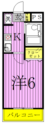 プレジオⅠ 106号室 間取り