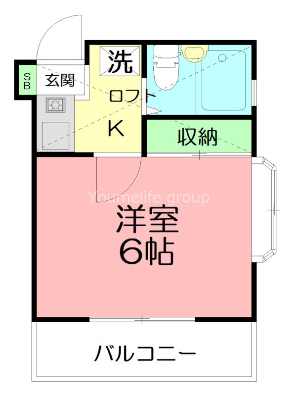 湘南台ドミール21C  103号室 間取り