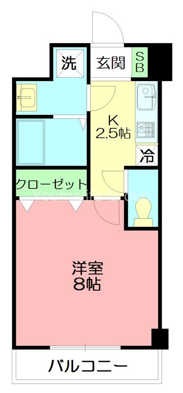 フローラ東戸塚 303号室 間取り