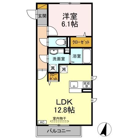 クレアⅠ 301号室 間取り
