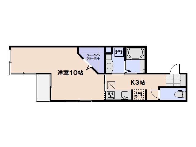 ソレイユ　ルヴァン 203号室 間取り