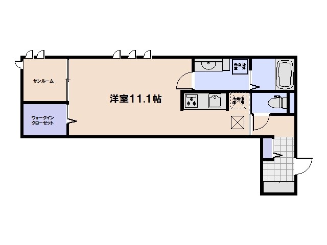 ソレイユ　ルヴァン 204号室 間取り