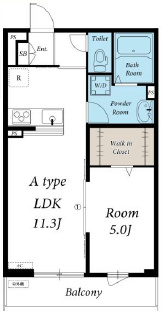 リブリ吉川河口コーポ 間取り図