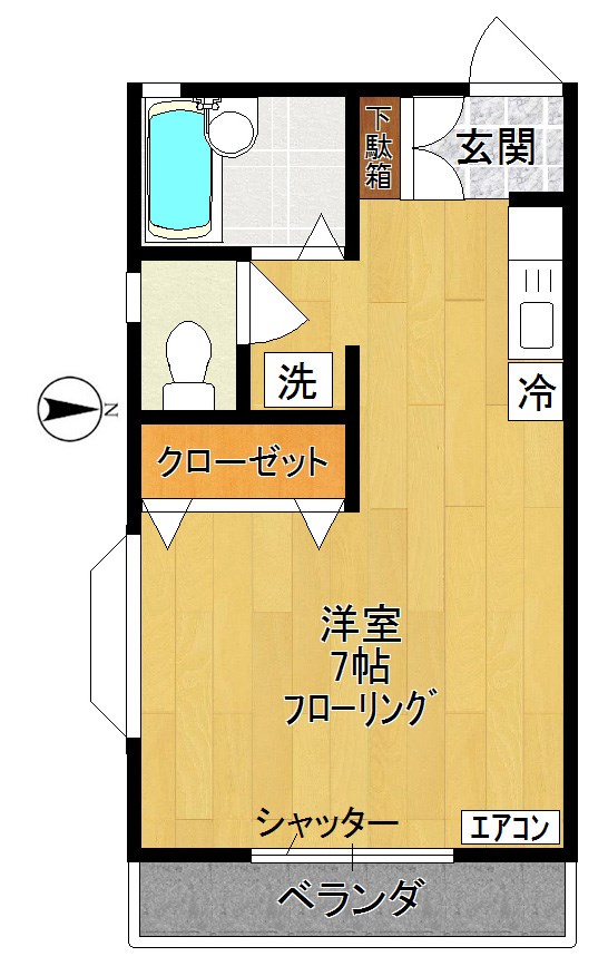 ドミトリー 201号室 間取り