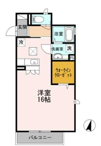 ユーハウス  101号室 間取り