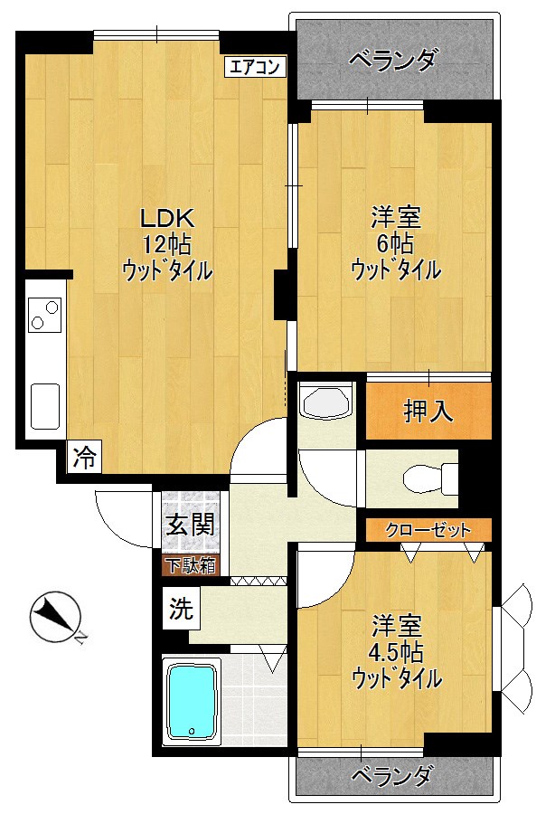 メゾン21 105号室 間取り