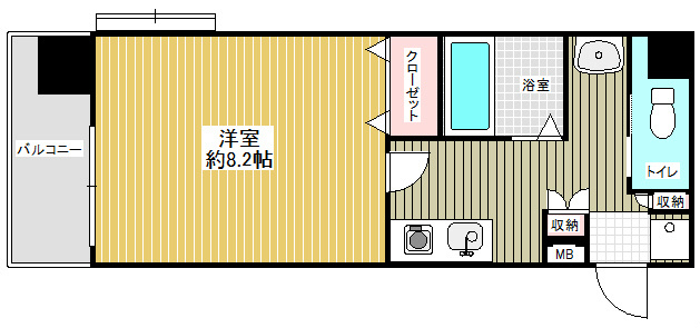 コンフォートマンション仲町第二 1231号室 間取り