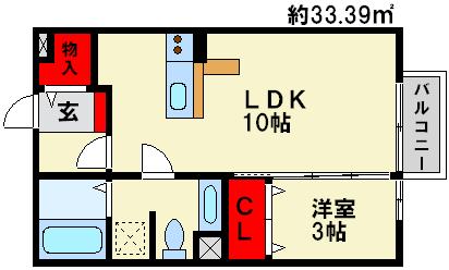 セジュール・未来　Ａ棟 間取り