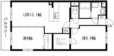 カルム富塚 間取り