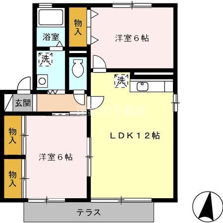 エストハウス　C 間取り図