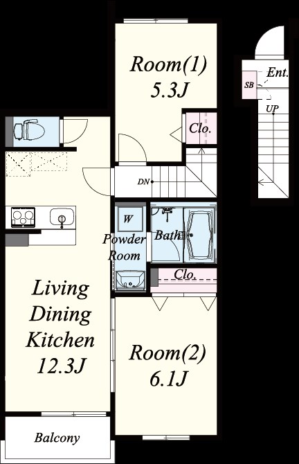 サザンテラス・ソレアード 間取り図