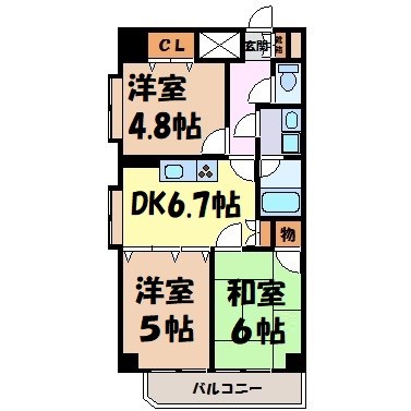 エミネンス石川橋 間取り図